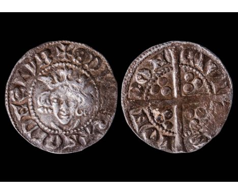 Ca. AD 1279. A hammered silver penny of Edward I, struck at the London mint, dating to the post-1279 recoinage reform. The ob