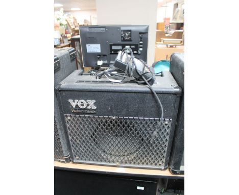 A Vox Valvetronix amplifier and a foot pedal