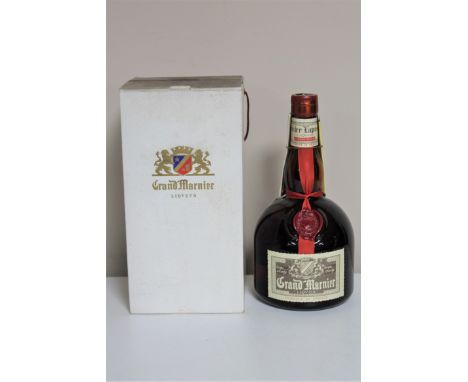 One bottle - The Grand Marnier Liqueur Fine old orange cognac brandy, factory sealed and boxed.