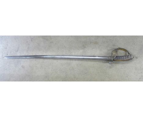 A Victorian 1842 pattern sword, Gothic hilt, Army and Navy 