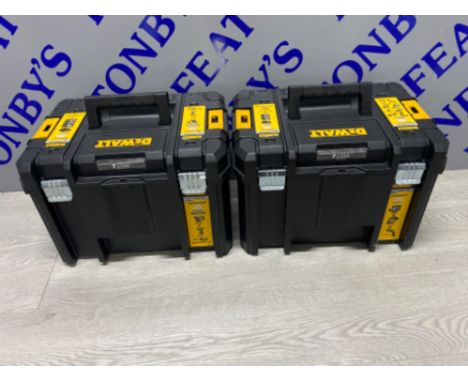 2x Dewalt empty tool boxes