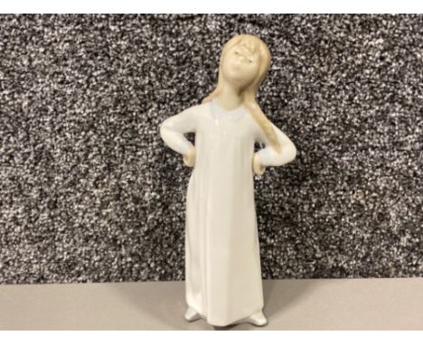 Lladro 4872 girl hands akimbo in good condition