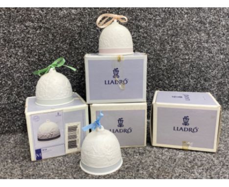 Lladro seasonal bells including Spring 7613 Summer 7614 Autumn 7615 Winter 7616 all in good condition