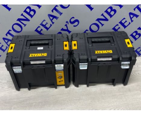 2x empty Dewalt tool boxes