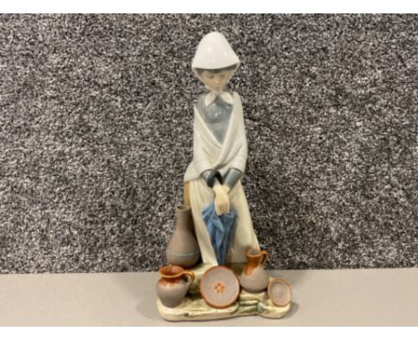 Lladro 5081 pottery girl in good condition