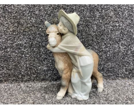 Lladro 1181 boy with donkey ‘Platero and Marcelino’ in good condition