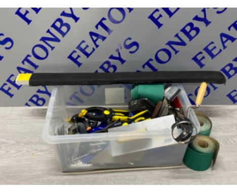 Box which contain various tool for example clamps, spirit level etc