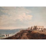 19th century French, A collection of five lithographs of French scenes all inscribed in pencil