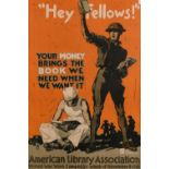 After John E. Sheridan (1880-1948) American, 'Hey Fellows, Your Money Brings the Book we Need When
