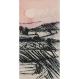 Pip Carpenter (20th / 21st century) British, 'The Heath' and 'Hills', a pair of etchings, signed,