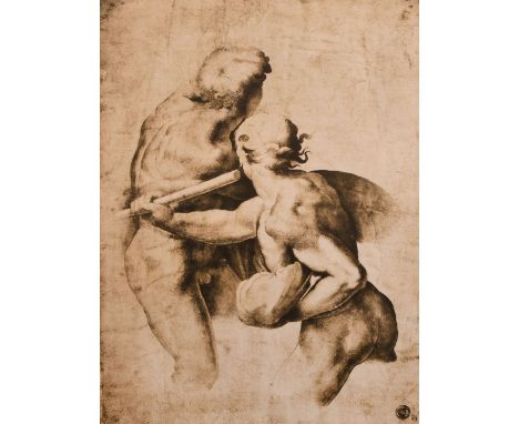 A lithograph of an old master drawing, 12.5" x 9".