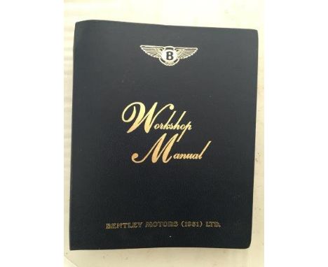 A Bentley workshop manual for a mk. VI.
