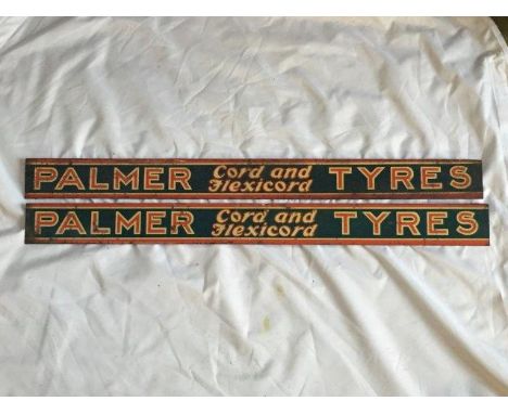 A pair of Palmer Tyres shelf strips.