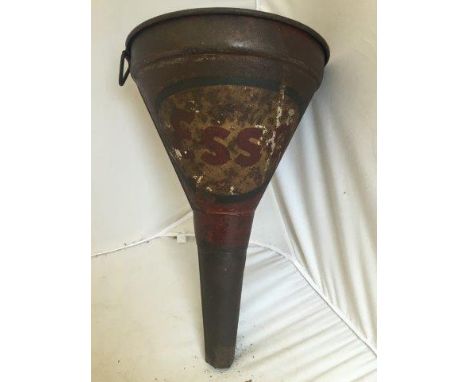 An Esso conical funnel.