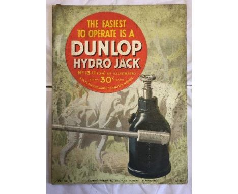 A Dunlop Hydro Jack pictorial showcard, 9 x 12".