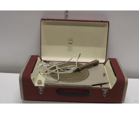 A vintage Philips portable record player 