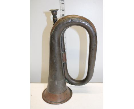 A copper bugle 