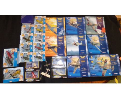Qty of various toy model planes by 'Corgi' & 'Days Gone' all in original boxes