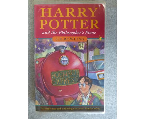 'Harry Potter and the Philosopher's Stone', by J. K. Rowling, first edition with the double printing of '1 wand' on page 53, 