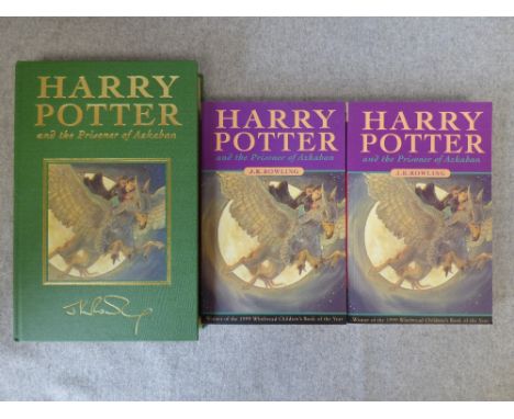'Harry Potter and the Prisoner of Azkaban' by J. K. Rowling, Special Edition Hardback, first edition, 2 x paperback 