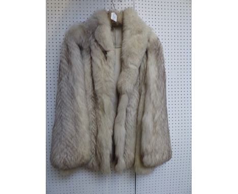 Vintage silver fox, waist length coat