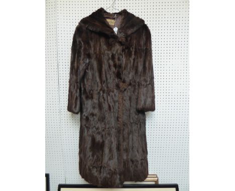 Vintage full length mink coat