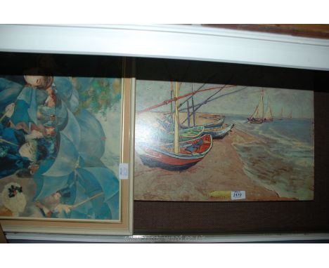 A quantity of Prints including Renoir, Van Gogh, 'Borrowdale' by S. R. Perry, 'Our picnic', Charles James Lewis, Hedgehogs, e