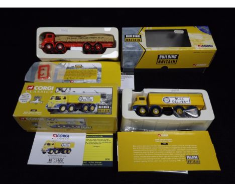 2 x Corgi 'Building Britain' series Limited Edition Commercials. 14501 Blue Circle Cement Bulk Delivery Foden S21 Closed Tipp