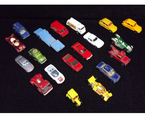 Corgi Juniors and Whizzwheels vintage selection. 2 x Citroen Dyane, Formula 1 Racer Weetabix, Grand Prix Racer, Landrover, Vo