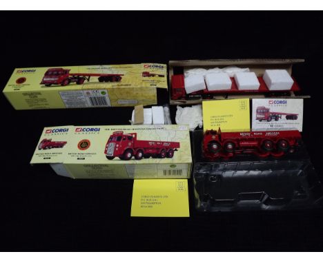 2 x Corgi Classics 'British Road Services' series Collectors Club Commercials. 22101 Leyland Ergomatic Trailer Set Ltd Editio