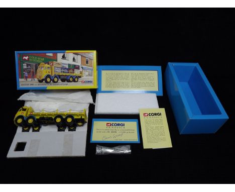 Corgi Classics Limited August 1995. Limited edition 8396 of 9200. 09802 ERF 8 Wheel Rigid with Load and Unpainted Figures. Mo