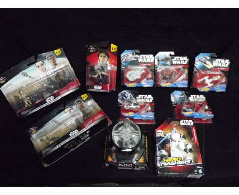 Star Wars Collectors. Hasbro Darth Vader 500 Figure, 5 x Mattel Hot Wheels with Millenium Falcon, Snow Speeder &amp; Three di
