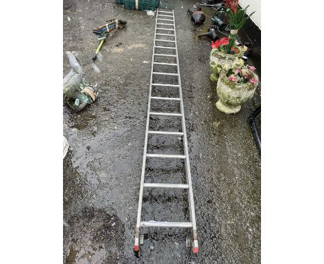 Large aluminium ladder