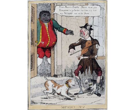 SYDNEY P. HALL A watercolour of an army officer being pulled by a native in a rickshaw, signed and dated '97?, 27 x 30cm, and