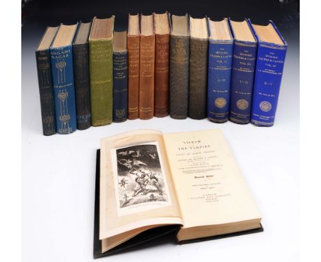 BURTON, Capt. Sir Richard, F. (adapted). Vikram and The Vampire or Tales of Hindu Devilry. ed. Isabel Burton. Memorial Editon
