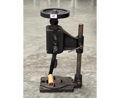 A pillar drill.