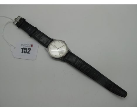 Omega; A Vintage Gent's Wristwatch, the signed dial with Arabic numerals and seconds subsidiary dial, the movement stamped "O