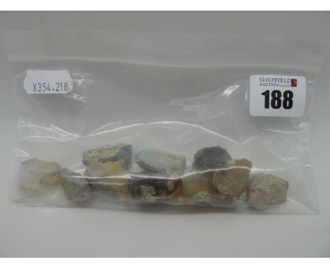 A Collection of Opal in Matrix Specimens, (largest approximately 37mm long). (10)