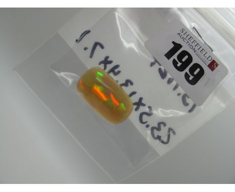 An Unusual Unmounted Polished Opal, 23.5mm. 