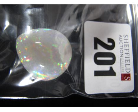 An Unmounted Polished Honeycomb Opal, 25mm. 