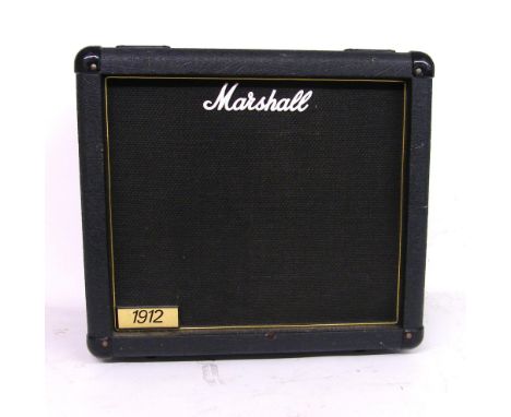 Marshall 1912 150 watt 1 x 12 speaker cabinet, serial no.3129, appears to be in working order