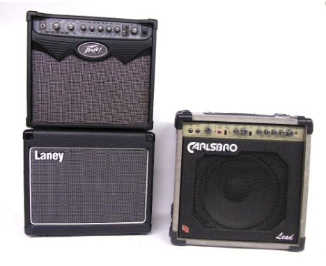 Peavey Vypyr 15 modelling amplifier; together with a Laney LG35R guitar amplifier and a Carlsbro Colt 45L guitar amplifier (3