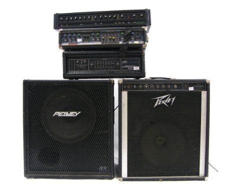 Peavey Mark 3 series 300CHS bass guitar amplifier head, appears to be in working order; together with a Peavey 115EX speaker 