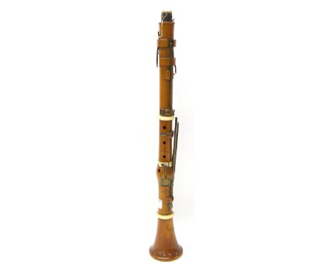 Boxwood and ivory mounted clarinet in Bb by and stamped Jehring, circa 1820