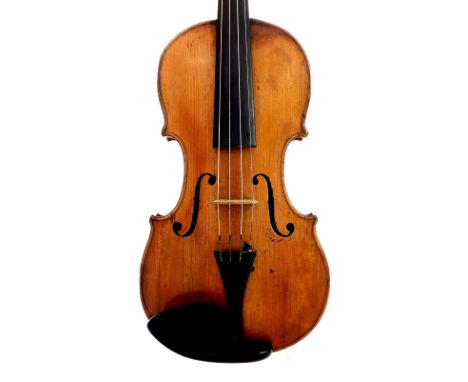 French violin of the Louis Guersan School labelled Ludovicus Guersan Prope Comoedian Gallicam Lutetiae, Anno 1746, the two pi