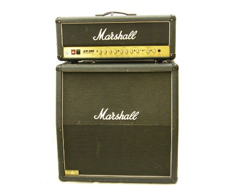 Marshall JCM2000 Dual Super Lead amplifier head; together with a JCM 900 1960 lead speaker cabinet