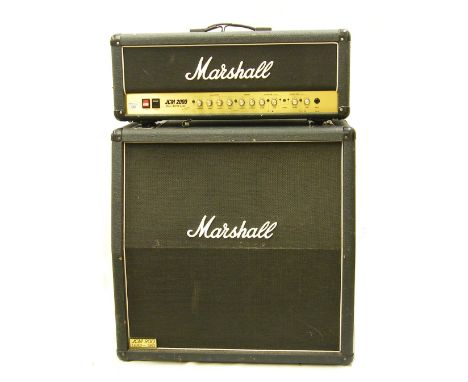 Marshall JCM2000 Dual Super Lead amplifier head; together with a JCM 900 1960 lead speaker cabinet