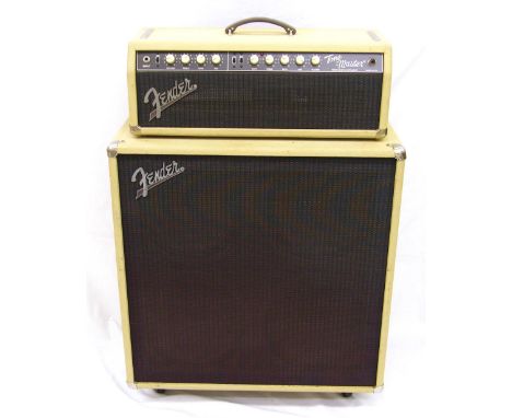 Fender Custom Shop Tonemaster guitar amplifier head, ser. no. 4051, with matching 4x 12 speaker enclosure, in working order