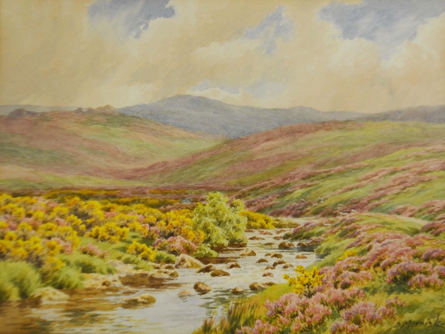 Bertram Morrish, Dartmoor, watercolour, signed and framed.