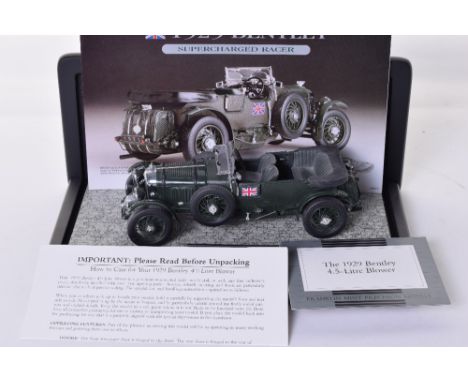 Franklin Mint 1929 Bentley Supercharged Racer Precision Model, 1:24 scale, complete with Perspex display case, in near mint c